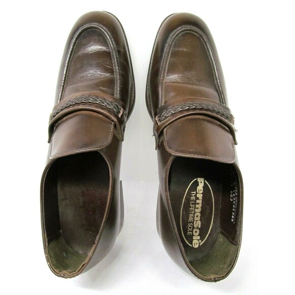 Endicott Johnson Permasole Leather Bit Loafers Mens Size US 8.5 D Made USA - Picture 10 of 12